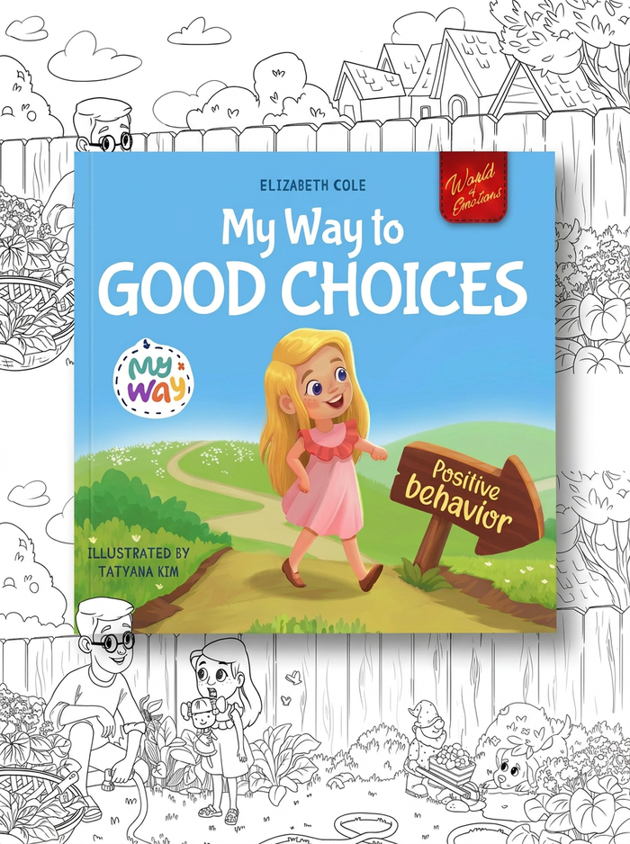 My Way to Good Choices — coloring page