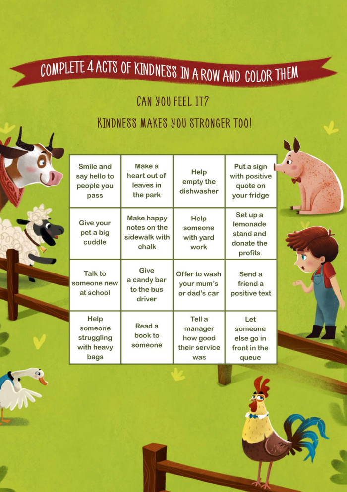 Kindness bingo game (English)